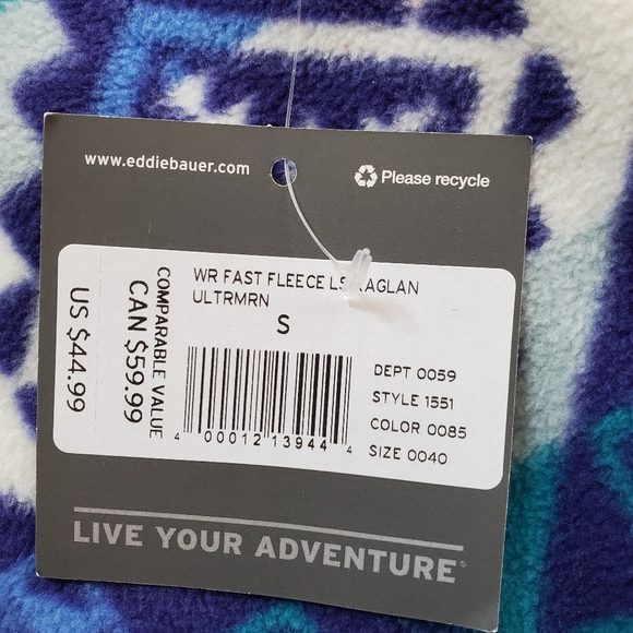 Eddie Bauer Fleece Pullover Sweatshirt Size Small - Picture 7 of 10